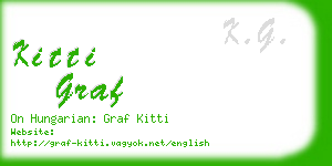 kitti graf business card